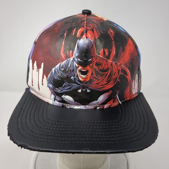 Batman Snapback 5 Panel Cap Multicolor One Size Adjustable Sublimated Art - Picture 2 of 9